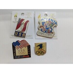 (4) Olympic Game Lapel Pins